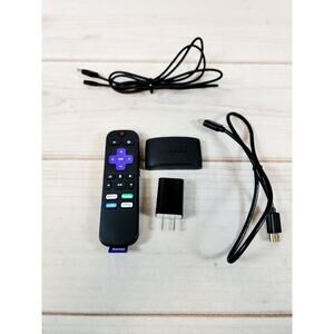 Complete Roku HD Express 3931X Streaming Media Player Remote Power Adapter
